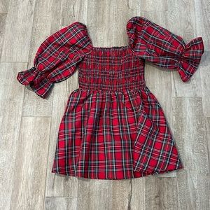 Smocked holiday dress
